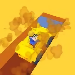 挖路机游戏(tunnel digging run)