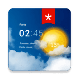 透明时钟及天气app