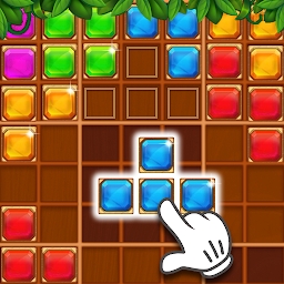 老年块拼图珠宝游戏(aged block puzzle jewel)